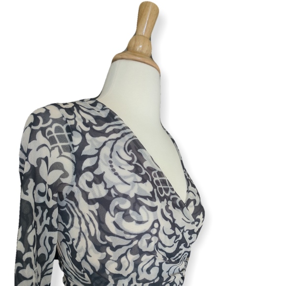 Anthro faux wrap top w asymmetrical hem - Picture 2 of 5
